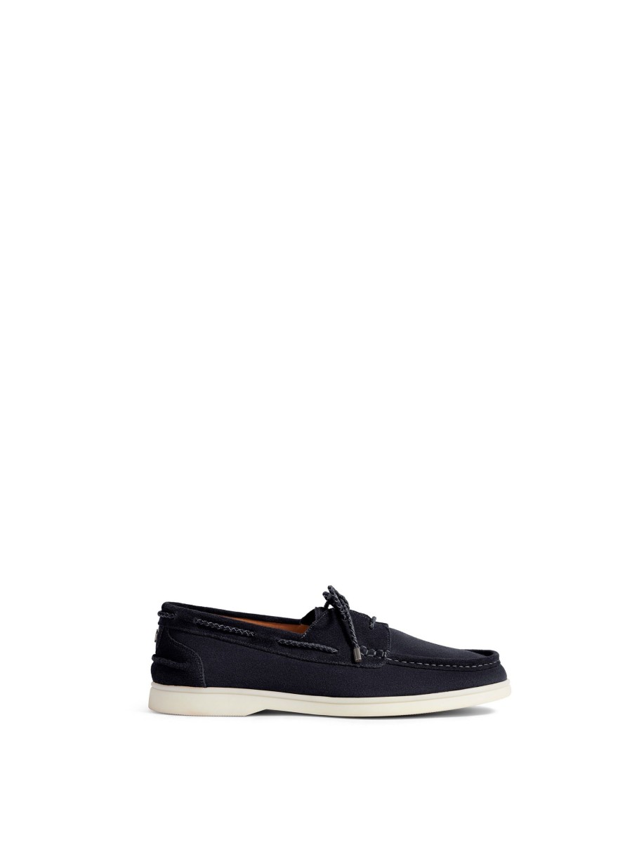 Men Fairfax & Favor Men'S Shoes | Men'S Deck Shoe-Navy Suede