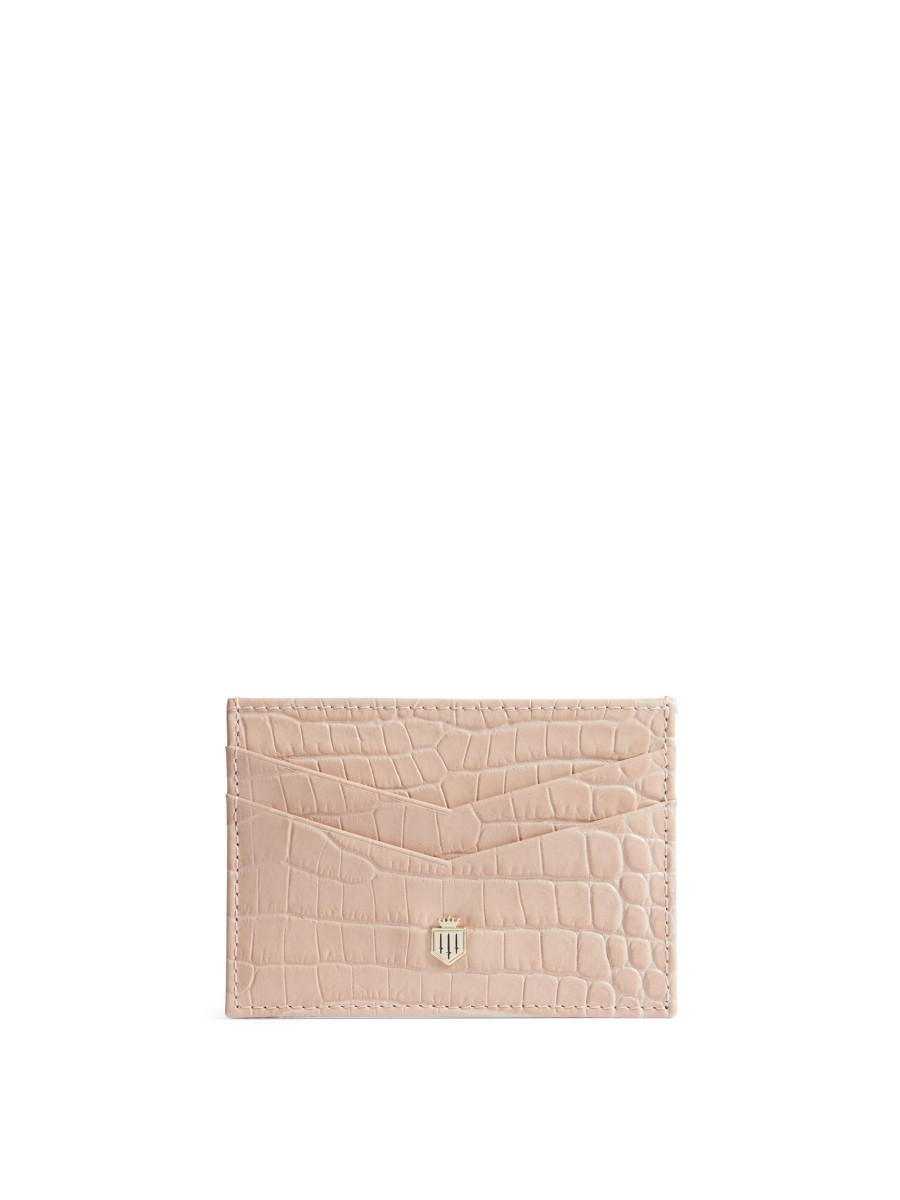 Women Fairfax & Favor Coin Purses | Card Holder-Blush Croc Leather