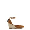 Women Fairfax & Favor Espadrilles | Women'S Espadrille Wedge-Tan Suede