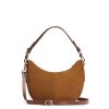 Women Fairfax & Favor Handbags | Women'S Crescent Bag-Tan Suede