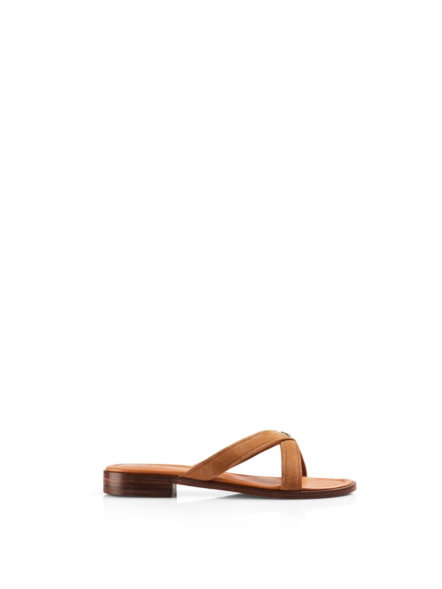 Women Fairfax & Favor Sandals | Women'S Sandal-Tan Suede