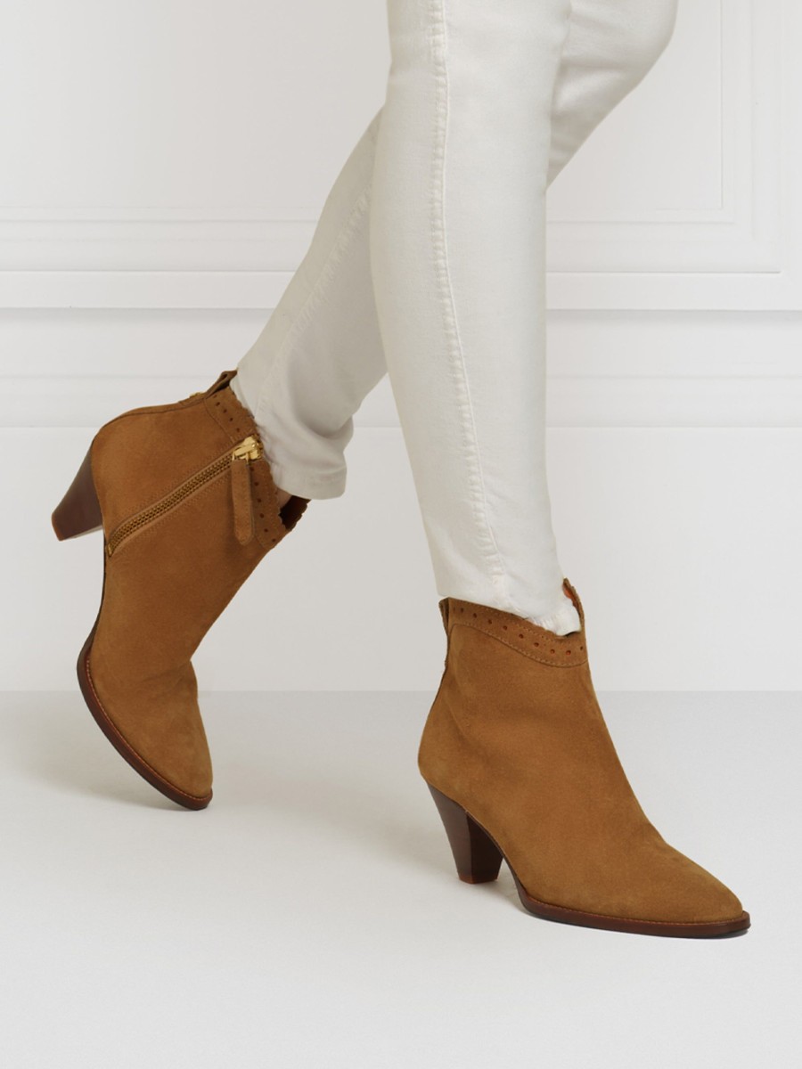 Women Fairfax & Favor Ankle Boots | Women'S Ankle Boot-Tan Suede