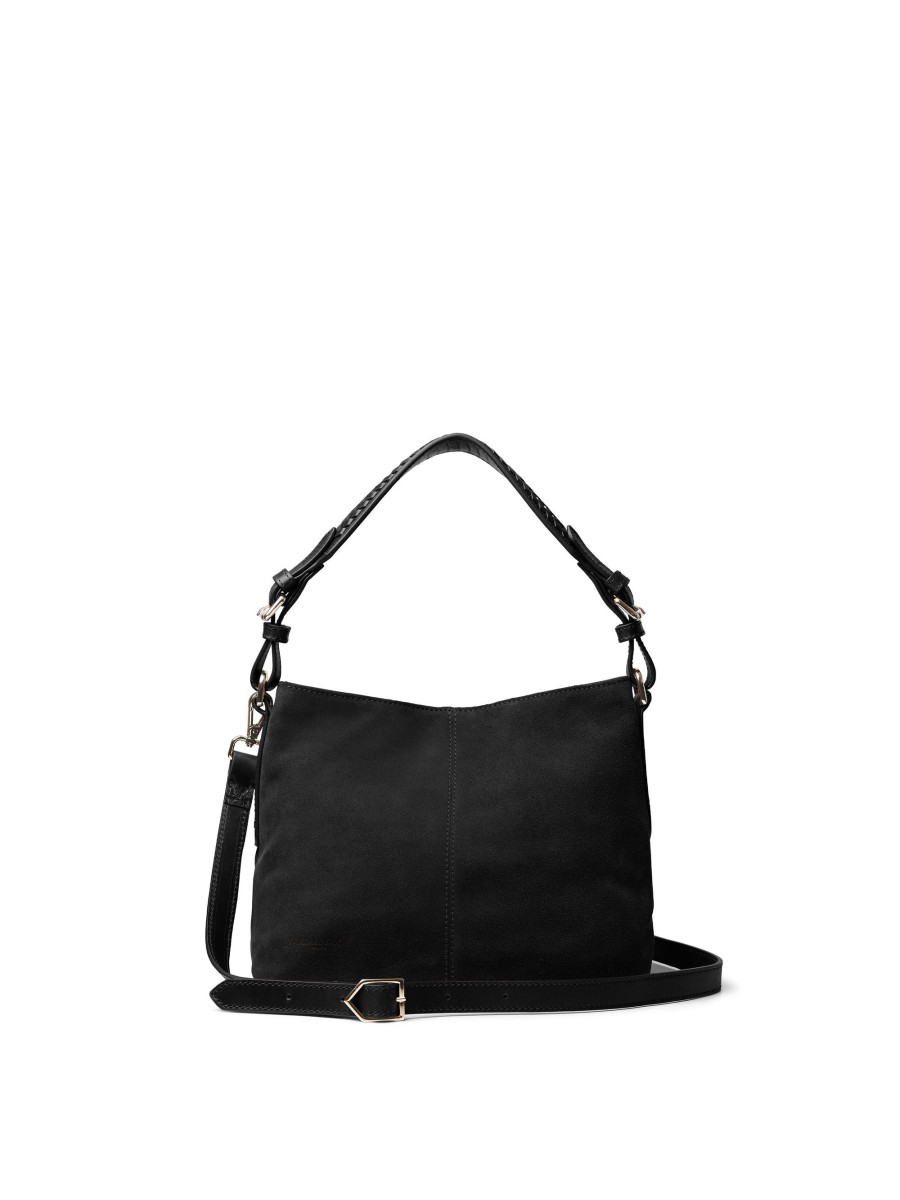 Women Fairfax & Favor Tote Bags | Women'S Mini Tote Bag-Black Suede