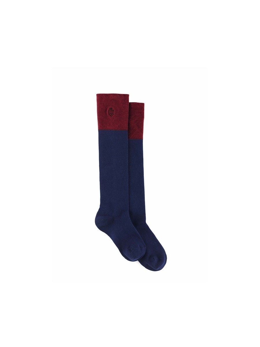 Women Fairfax & Favor Socks | Women'S Socks-Navy & Burgundy