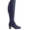 Women Fairfax & Favor Over-The-Knee | Women'S Over-The-Knee Heeled Boot-Ink Suede