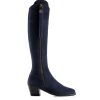 Women Fairfax & Favor Heeled Boots | Women'S Tall Heeled Boot-Navy Blue Suede, Narrow Calf