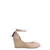 Women Fairfax & Favor Espadrilles | Women'S Espadrille Wedge-Blush Suede