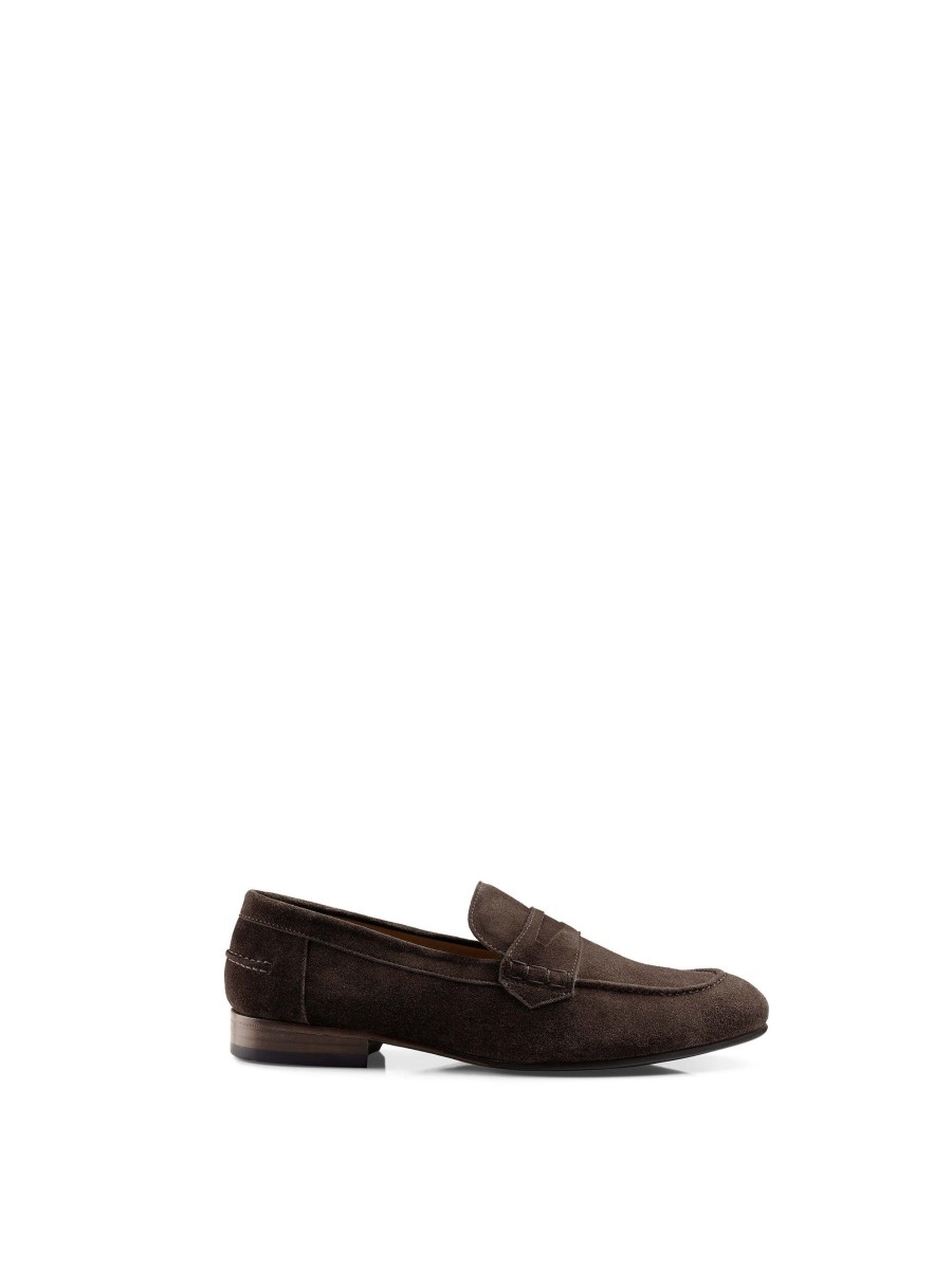 Men Fairfax & Favor Men'S Shoes | Men'S Loafer-Chocolate Suede