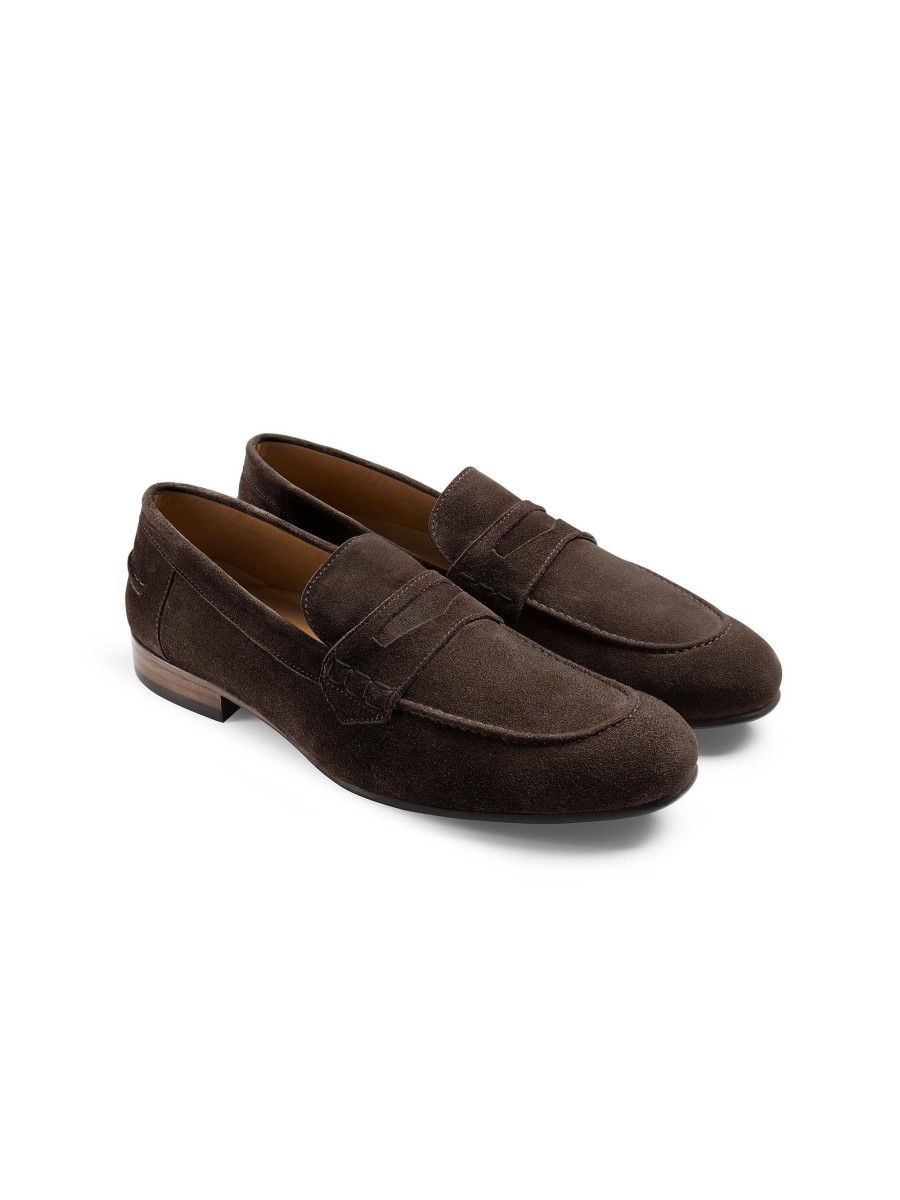 Men Fairfax & Favor Men'S Shoes | Men'S Loafer-Chocolate Suede