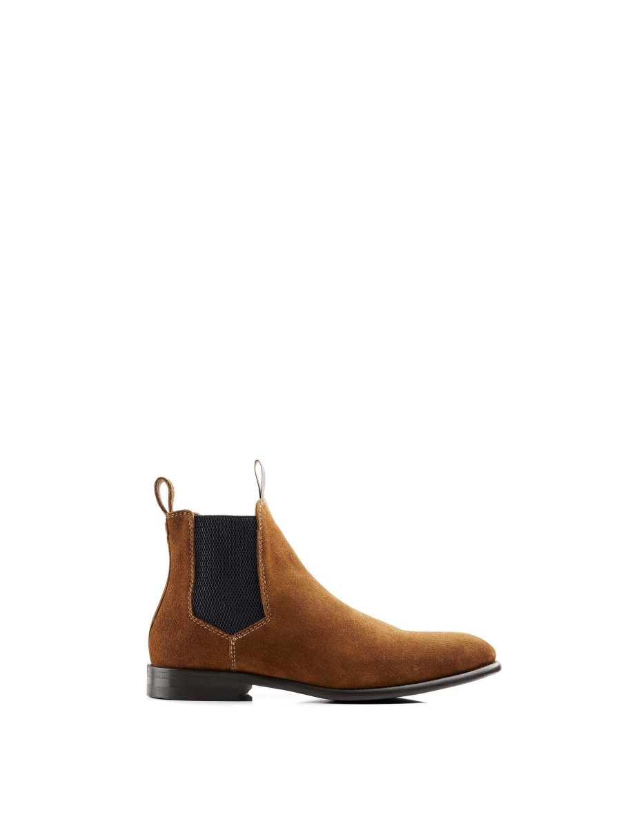 Men Fairfax & Favor Chelsea & Ankle Boots | Men'S Ankle Boot-Cognac Suede