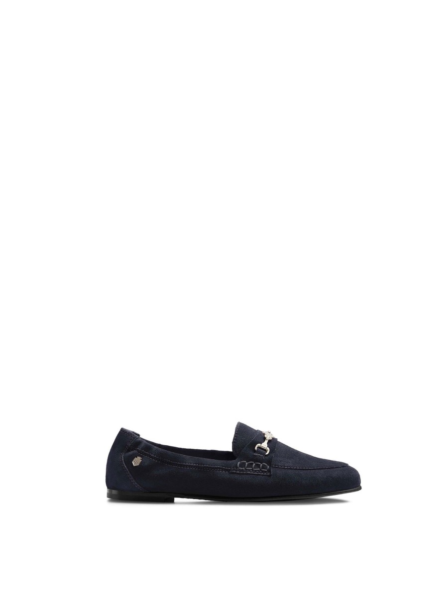 Women Fairfax & Favor Loafers | Women'S Loafer-Navy Blue Suede