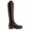 Women Fairfax & Favor Performance Boots | Shearling Lined Tall Boot-Chocolate Nubuck, Narrow Calf