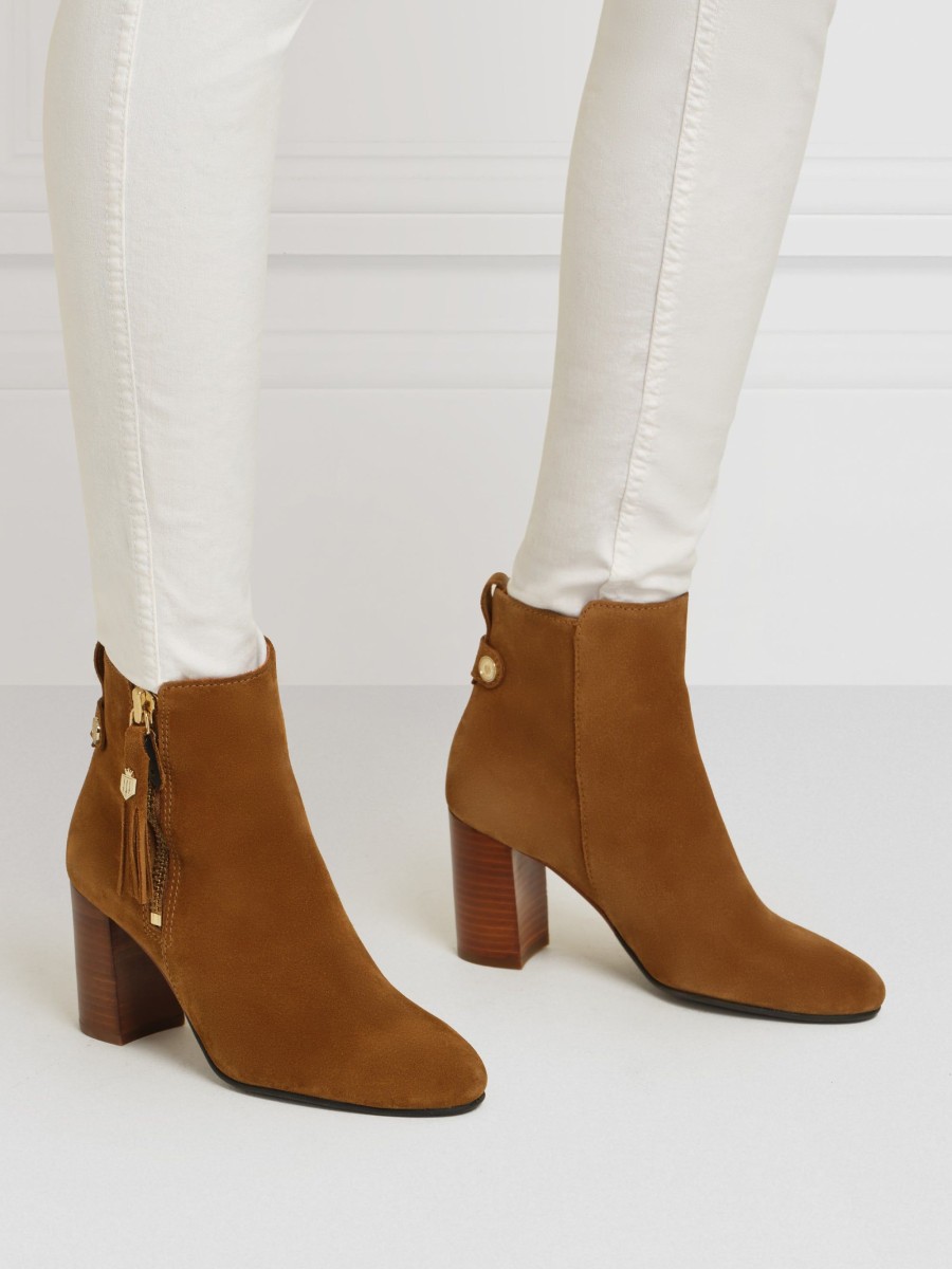 Women Fairfax & Favor Ankle Boots | Women'S Ankle Boot-Tan Suede