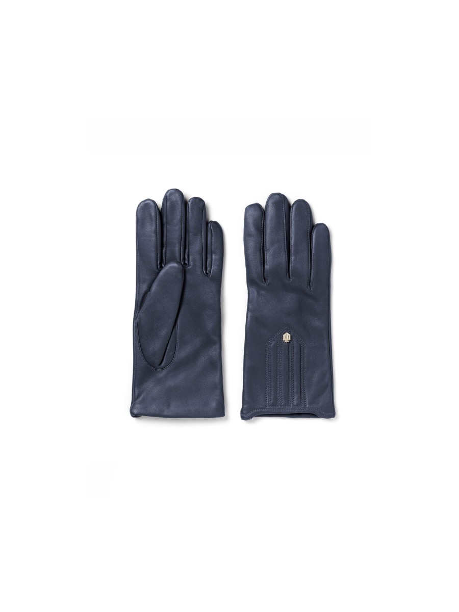 Women Fairfax & Favor Gloves | Women'S Lined Gloves-Navy Leather