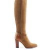 Women Fairfax & Favor Knee-High Boots | Women'S Tall Heeled Boot-Tan Suede, Sporting Calf