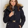 Women Fairfax & Favor Coats & Jackets | Women'S New Padded Jacket-Navy