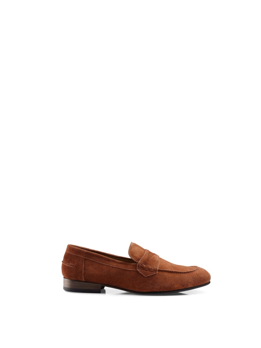 Men Fairfax & Favor Men'S Shoes | Men'S Loafer-Cognac Suede