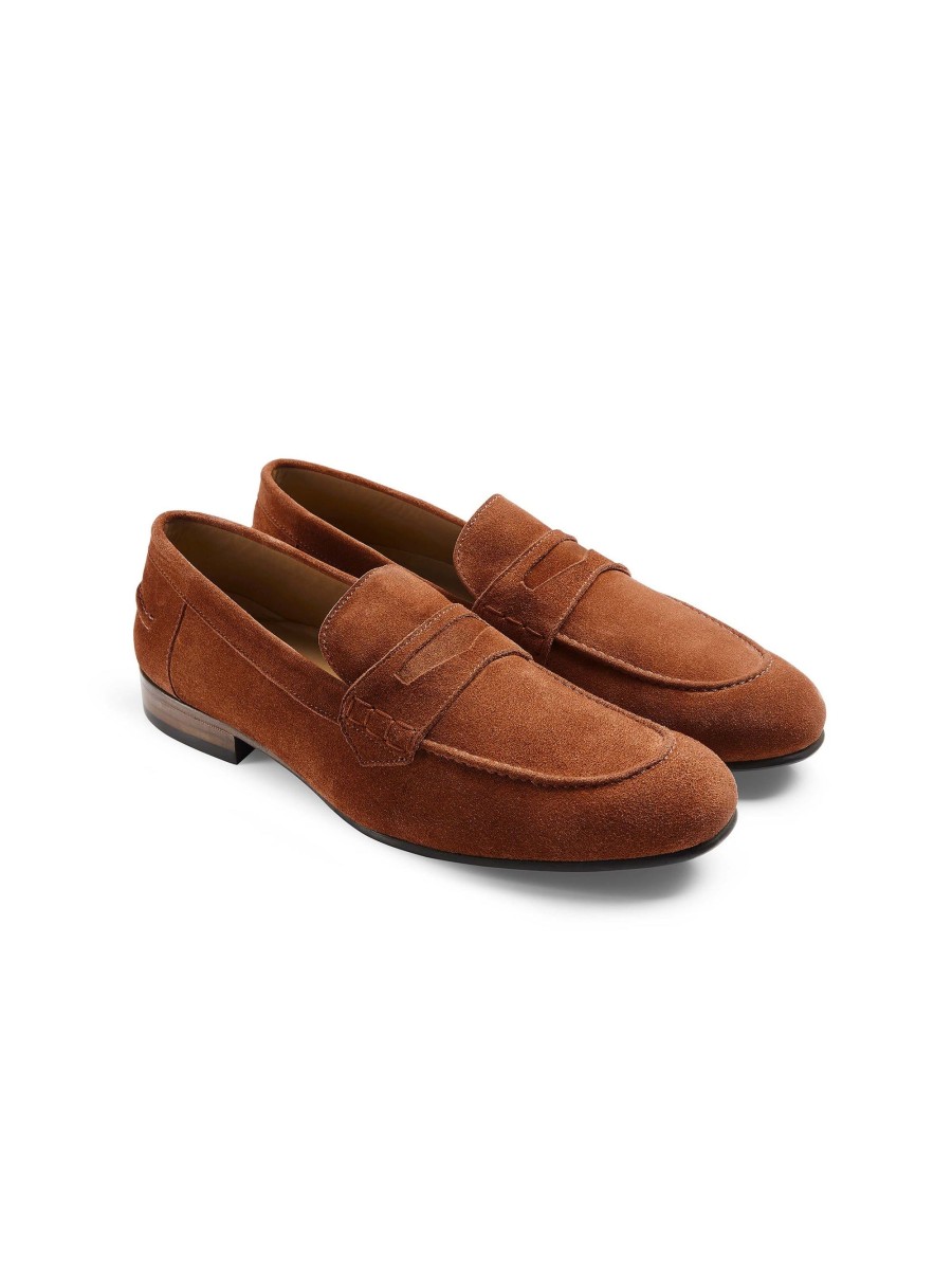 Men Fairfax & Favor Men'S Shoes | Men'S Loafer-Cognac Suede