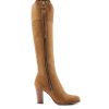 Women Fairfax & Favor Knee-High Boots | Women'S Tall High-Heeled Boot-Tan Suede, Narrow Calf