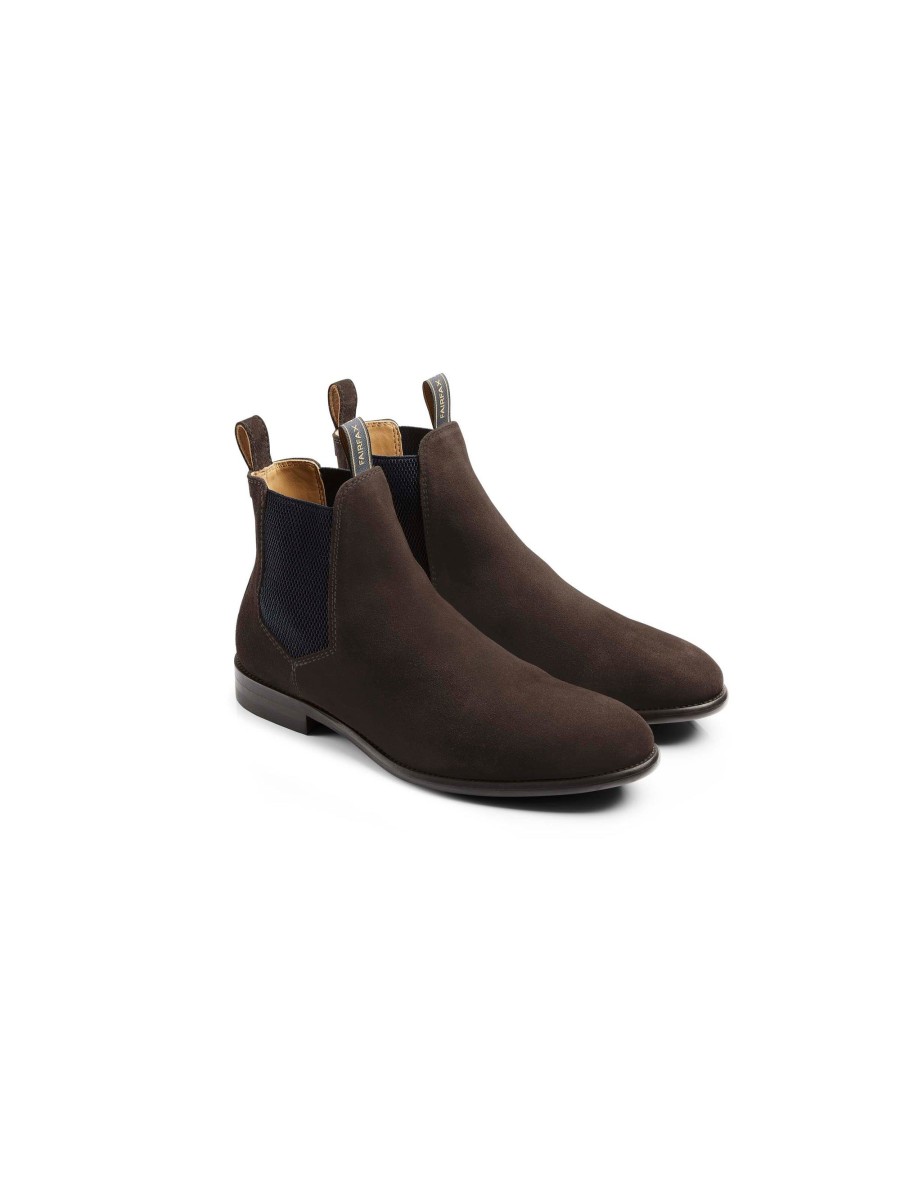 Men Fairfax & Favor Chelsea & Ankle Boots | Men'S Ankle Boot-Chocolate Suede