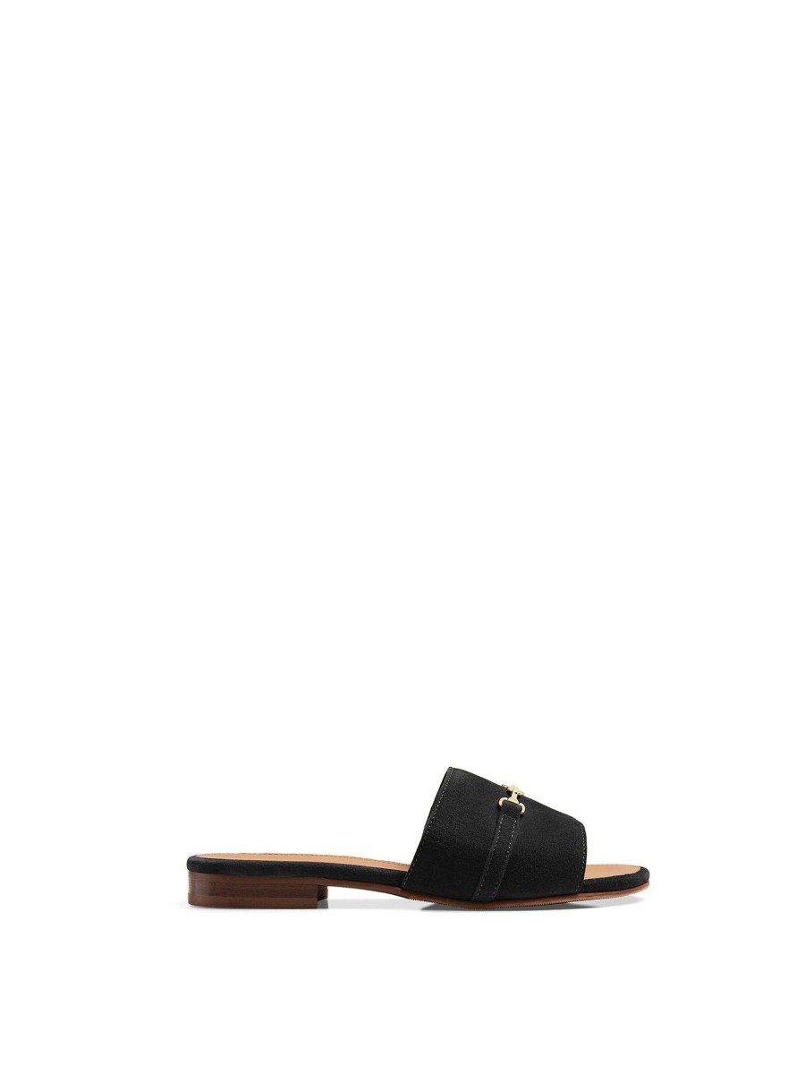 Women Fairfax & Favor Sandals | Women'S Sandal-Black Suede