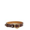 Women Fairfax & Favor Dog Collars | Mahogany Leather Dog Collar