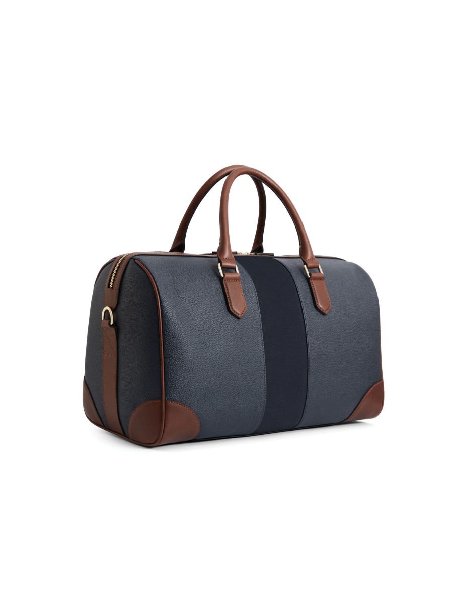 Men Fairfax & Favor Laptop & Travel Bags | Unisex Holdall-Navy Scotchgrain