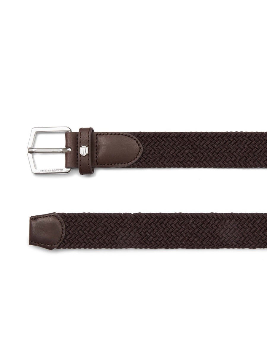 Men Fairfax & Favor Belts | Men'S Elasticated Belt-Chocolate