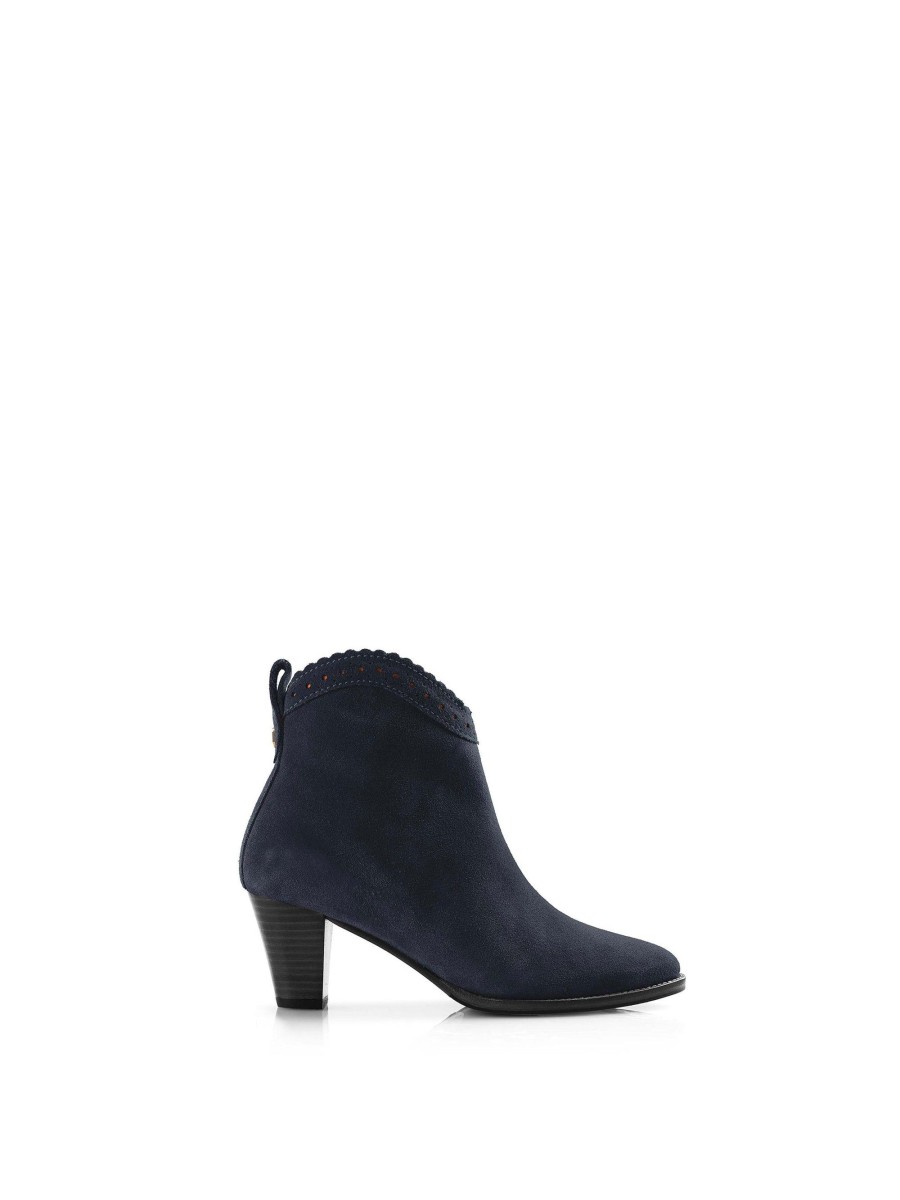 Women Fairfax & Favor Ankle Boots | Women'S Ankle Boot-Navy Suede