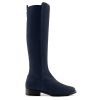 Women Fairfax & Favor Knee-High Boots | Women'S Flat Tall Boot-Navy Suede