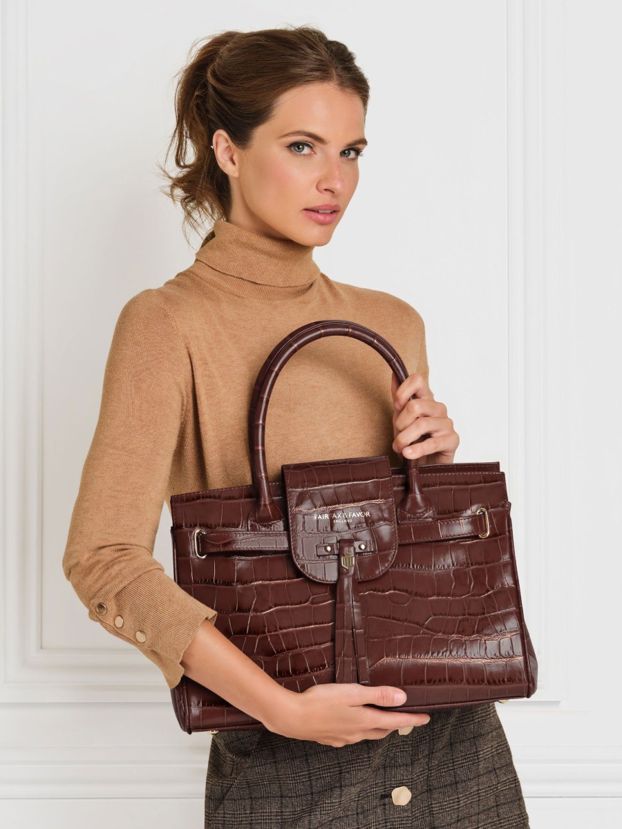 Women Fairfax & Favor Handbags | Women'S Handbag-Conker Leather