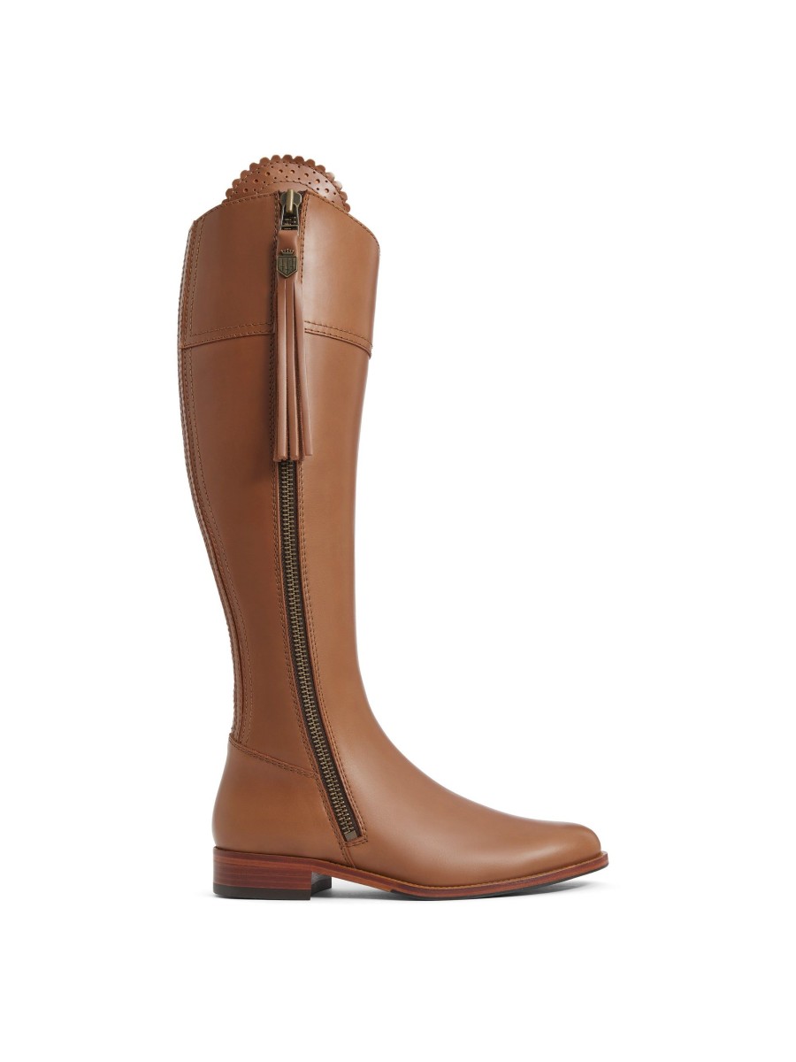 Women Fairfax & Favor Knee-High Boots | Women'S Tall Boot-Tan Leather, Sporting Calf