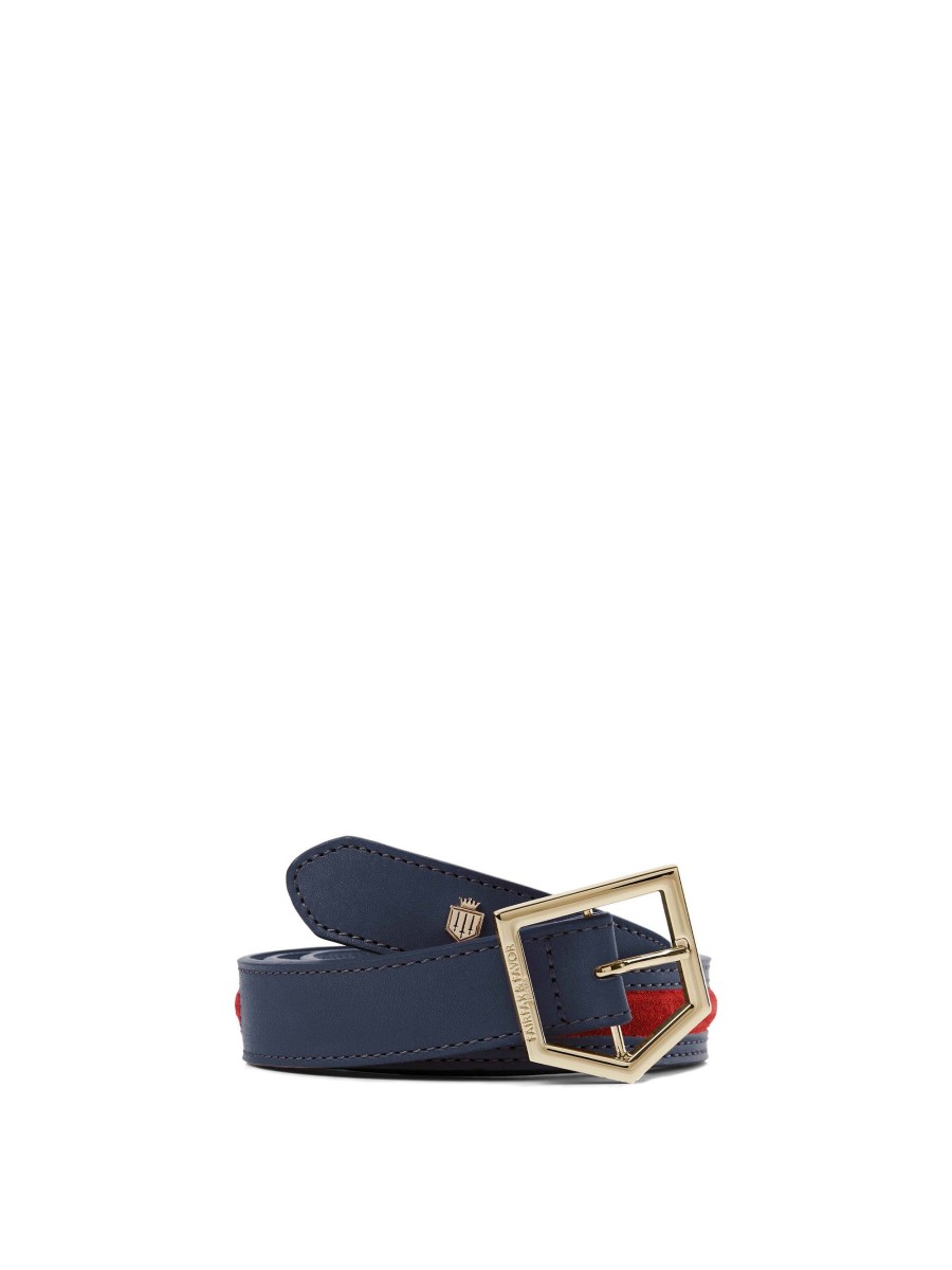 Women Fairfax & Favor Belts | Women'S Belt-Navy Blue & Red