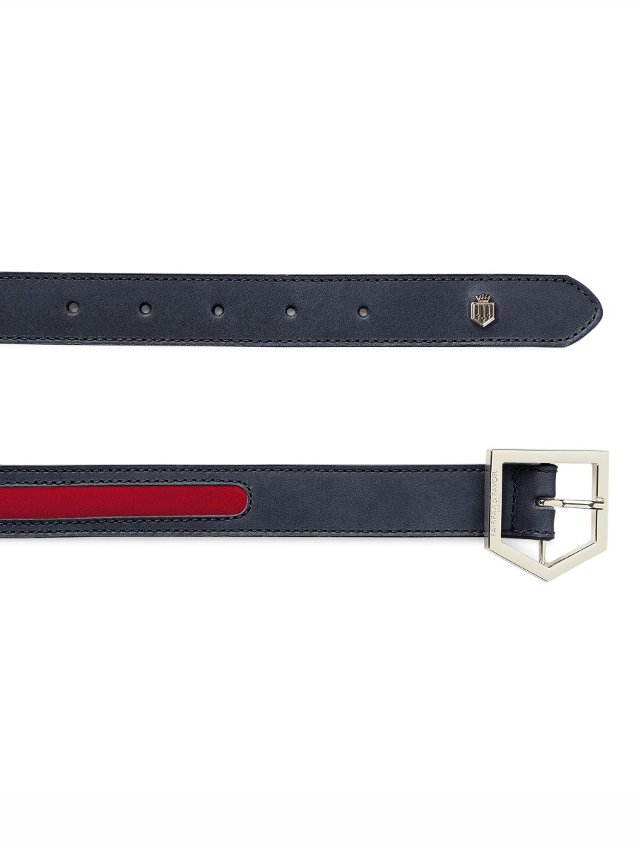 Women Fairfax & Favor Belts | Women'S Belt-Navy Blue & Red