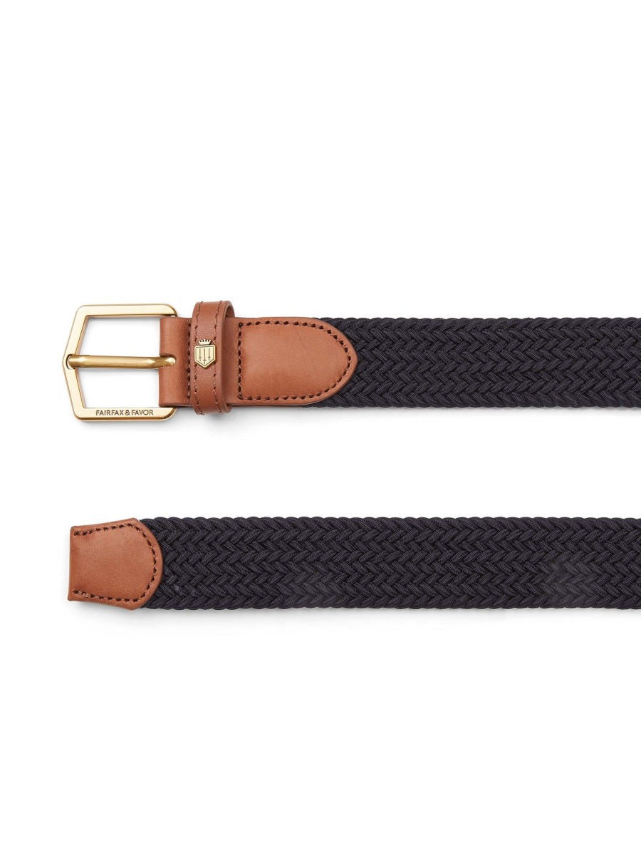 Men Fairfax & Favor Belts | Men'S Elasticated Belt-Navy