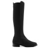 Women Fairfax & Favor Knee-High Boots | Women'S Flat Tall Boot-Black Suede