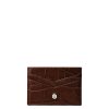 Women Fairfax & Favor Coin Purses | Card Holder-Conker Croc Leather