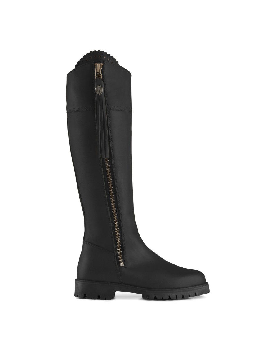 Women Fairfax & Favor Performance Boots | Women'S Waterproof Boot-Black Leather, Narrow Calf