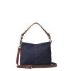 Women Fairfax & Favor Tote Bags | Women'S Mini Tote Bag-Navy Suede