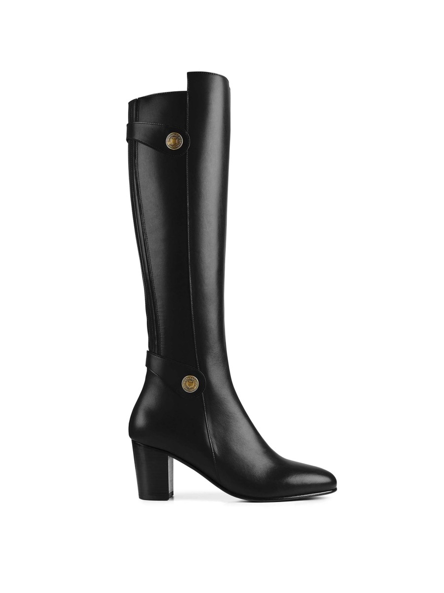 Women Fairfax & Favor Knee-High Boots | Women'S Tall Boot-Black Leather