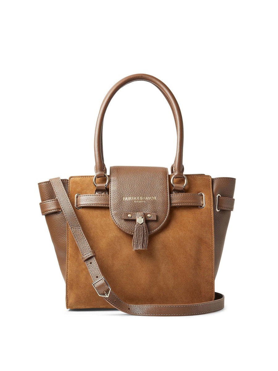 Women Fairfax & Favor Tote Bags | Women'S Tote-Tan Suede