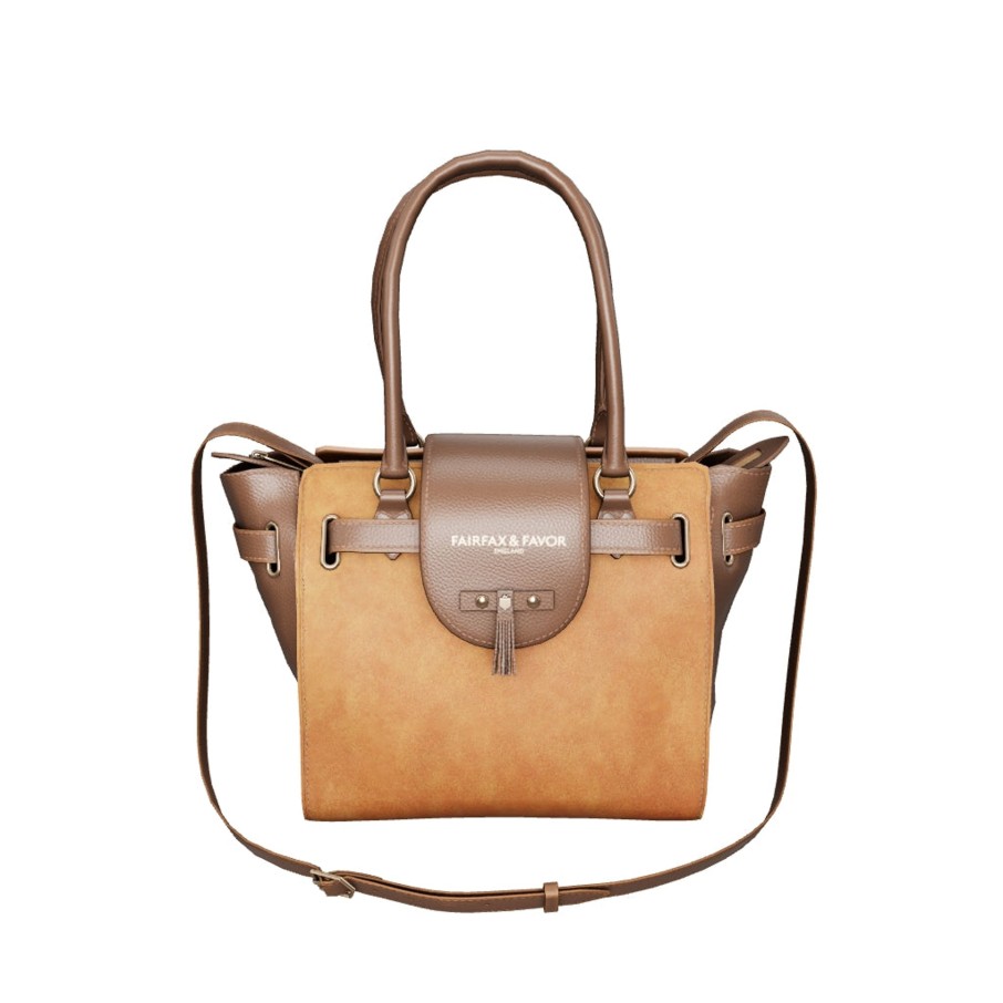 Women Fairfax & Favor Tote Bags | Women'S Tote-Tan Suede