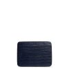 Men Fairfax & Favor Laptop & Travel Bags | Unisex Folio Bag-Navy Croc Print Leather