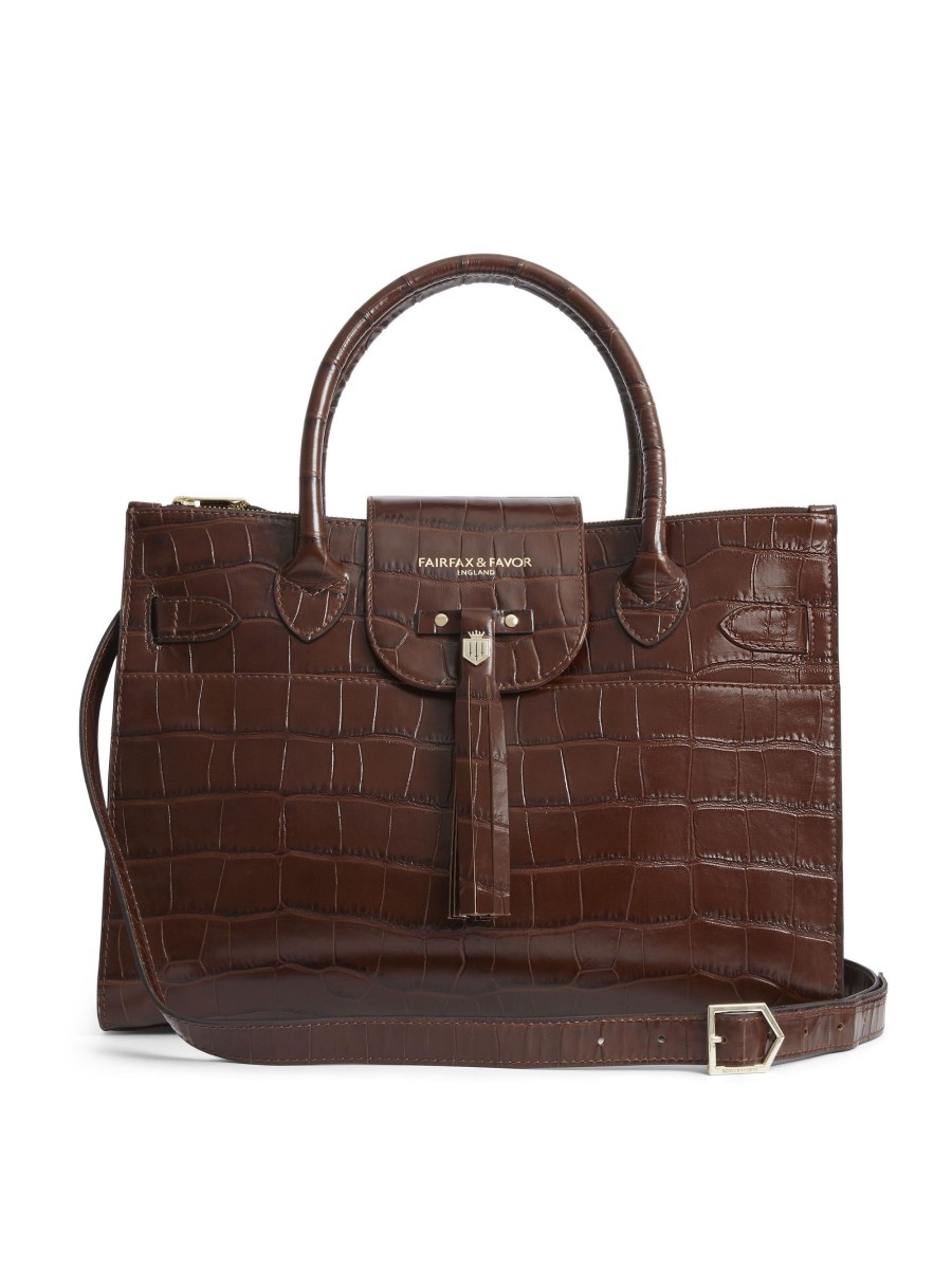 Women Fairfax & Favor Work & Travel Bags | Women'S Work Bag-Conker Leather