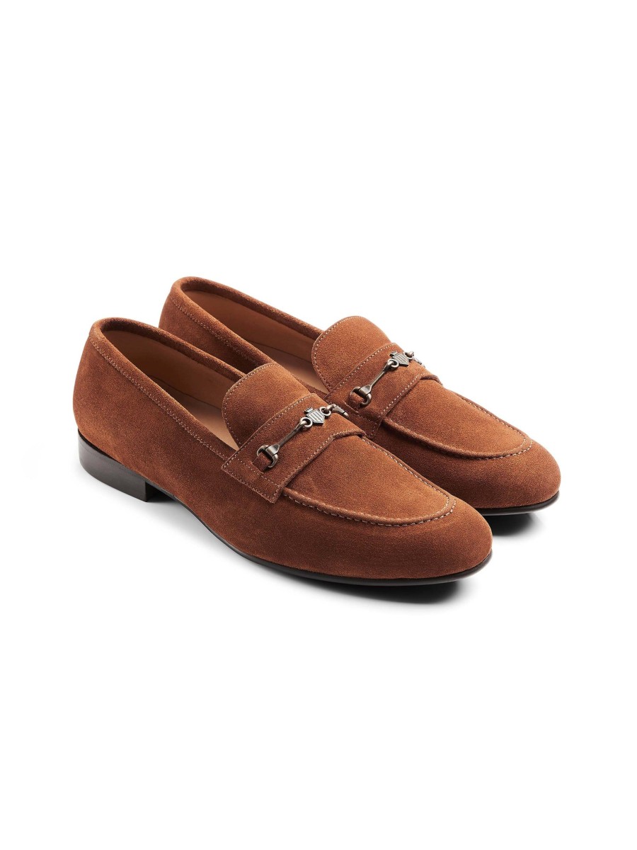 Men Fairfax & Favor Men'S Shoes | Men'S Loafer-Cognac Suede