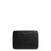 Men Fairfax & Favor Laptop & Travel Bags | Unisex Folio Bag-Black Croc Print Leather