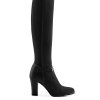 Women Fairfax & Favor Knee-High Boots | Women'S Tall Heeled Boot-Black Suede, Narrow Calf