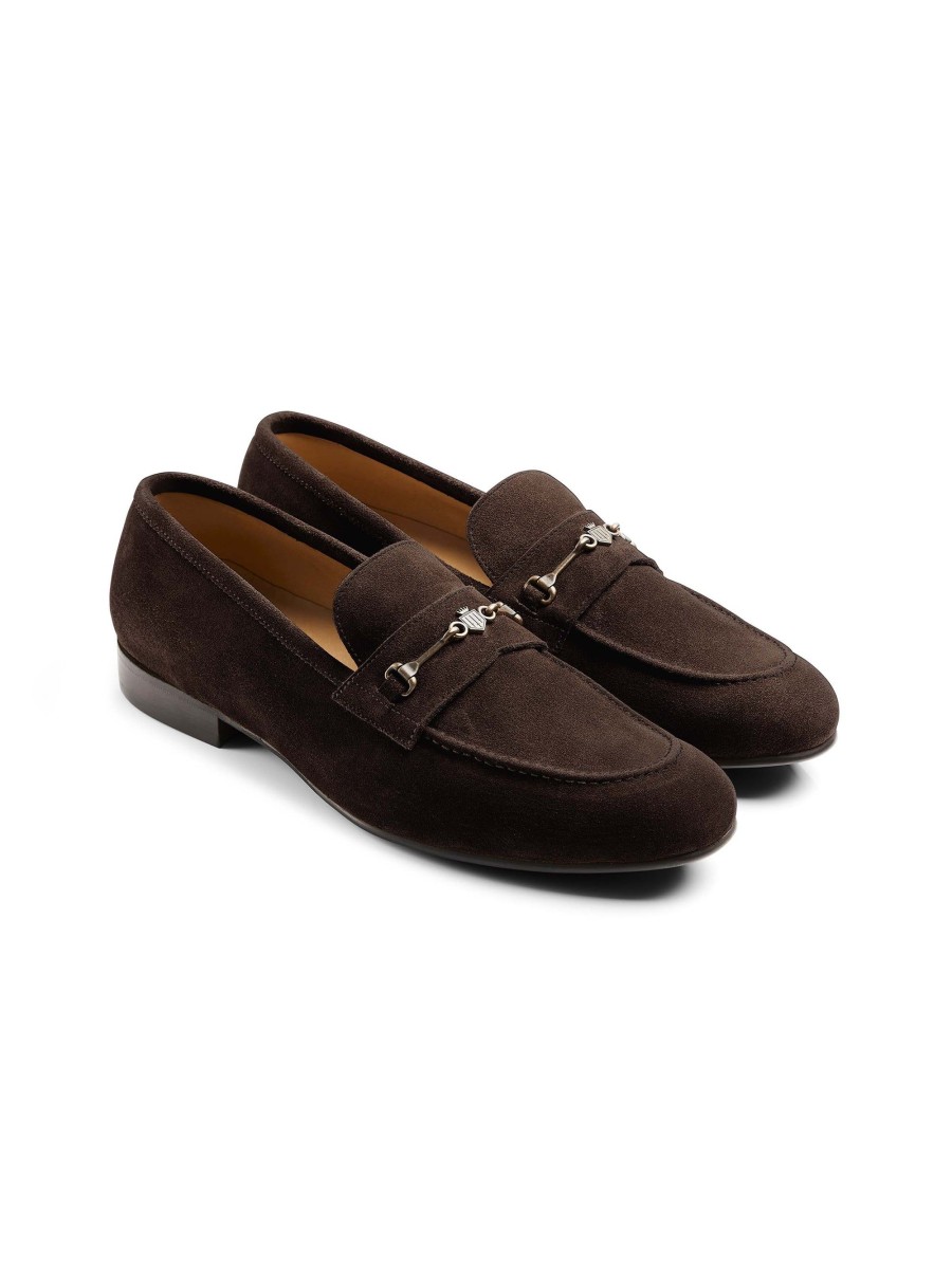 Men Fairfax & Favor Men'S Shoes | Men'S Loafer-Chocolate Suede