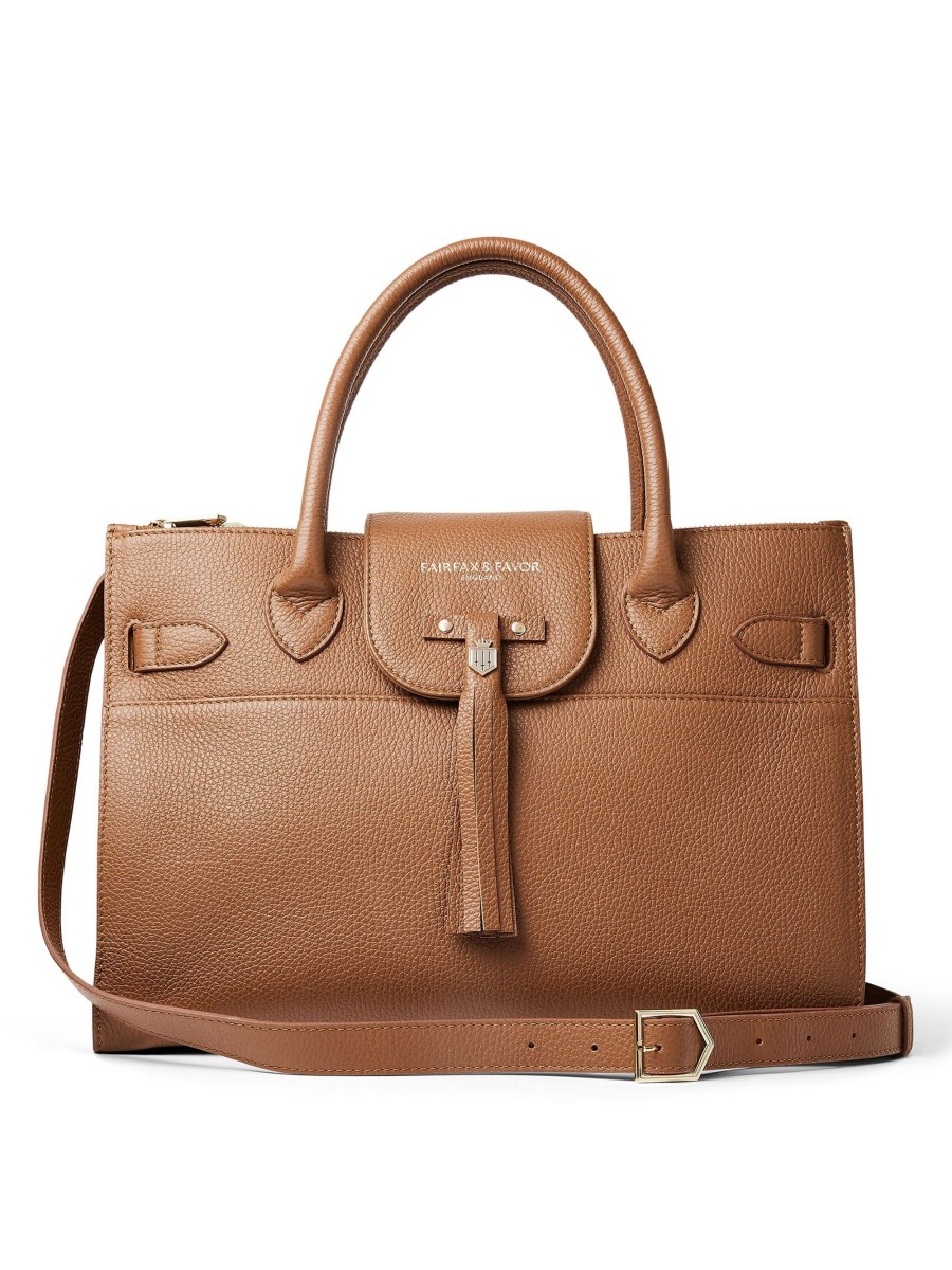 Women Fairfax & Favor Work & Travel Bags | Women'S Work Bag-Tan Leather