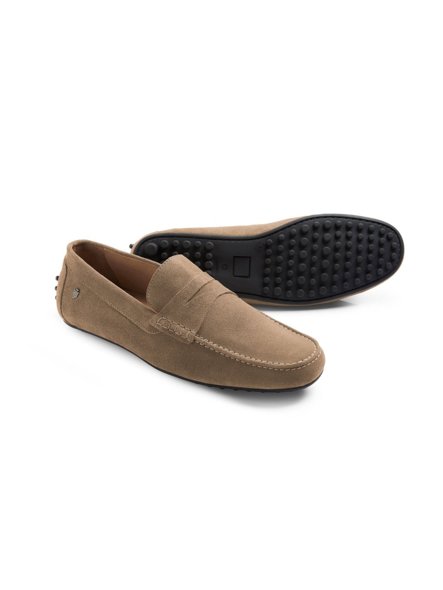 Men Fairfax & Favor Men'S Shoes | Men'S Driving Shoe-Taupe Suede